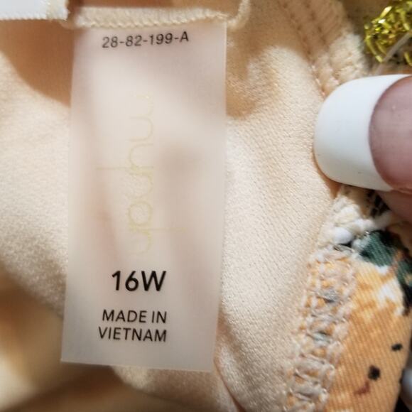 NWTs-MYNAH Swimwear Women's Plus Size 16W Leopard Print Tankini Bathing Suit Top - Picture 8 of 8